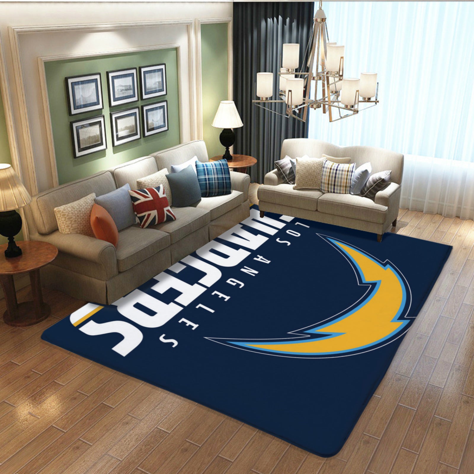 Los Angeles Rugby Chargers Rugs Bedroom Living Room Bathroom Carpet Mats Rug