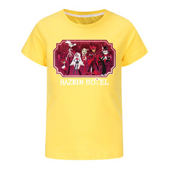 Hazbin Hotel Casual Sweatshirt Spring Autumn Short Sleeve T-Shirts for Kids