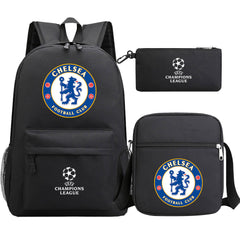 Chelsea Football Club Schoolbag Backpack Shoulder Bag Pencil Bag 3pcs set for Kids Students