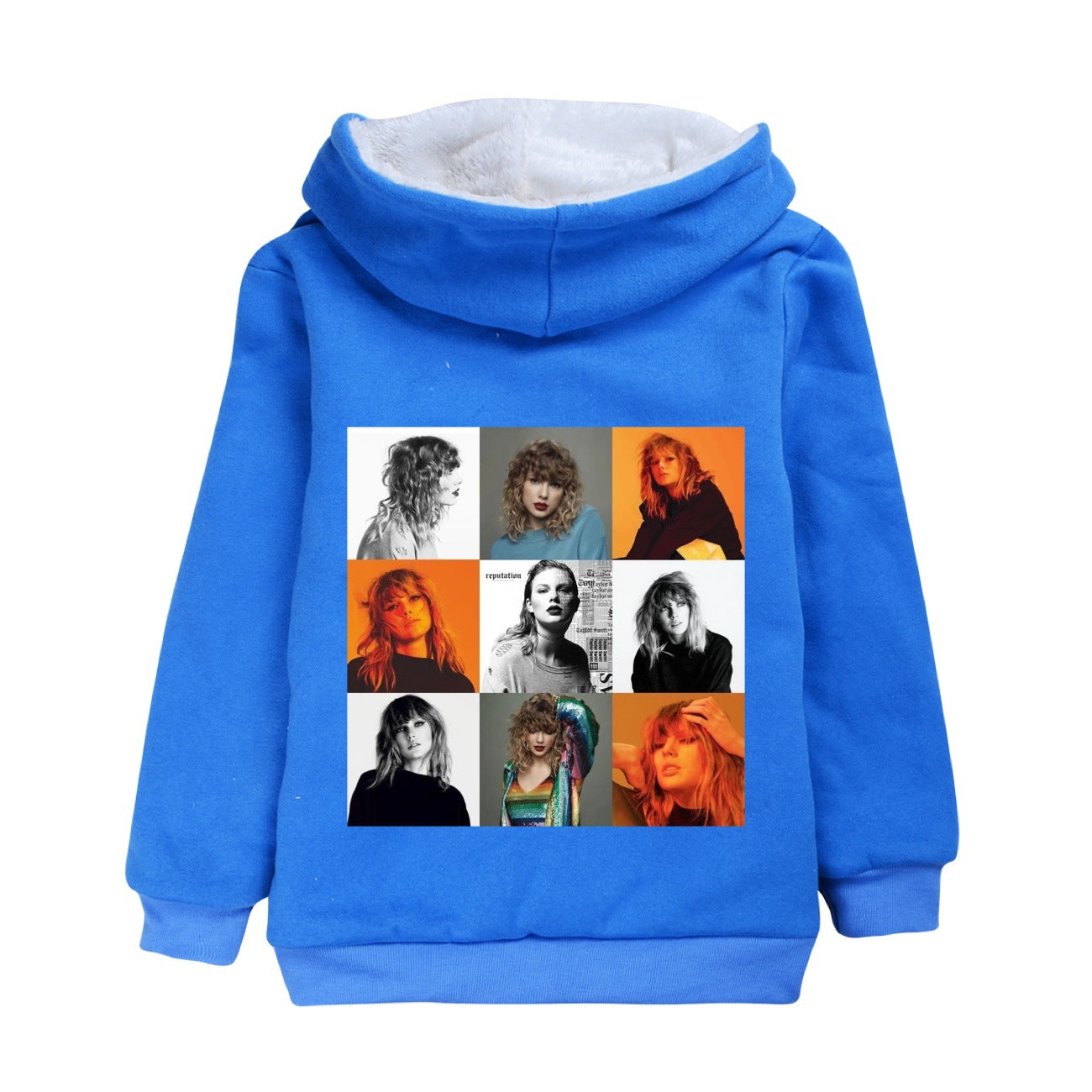 Taylor Swift Sherpa Lined Hoodie Fleece Sweatshirt Full Zip Hooded Jacket for Kids