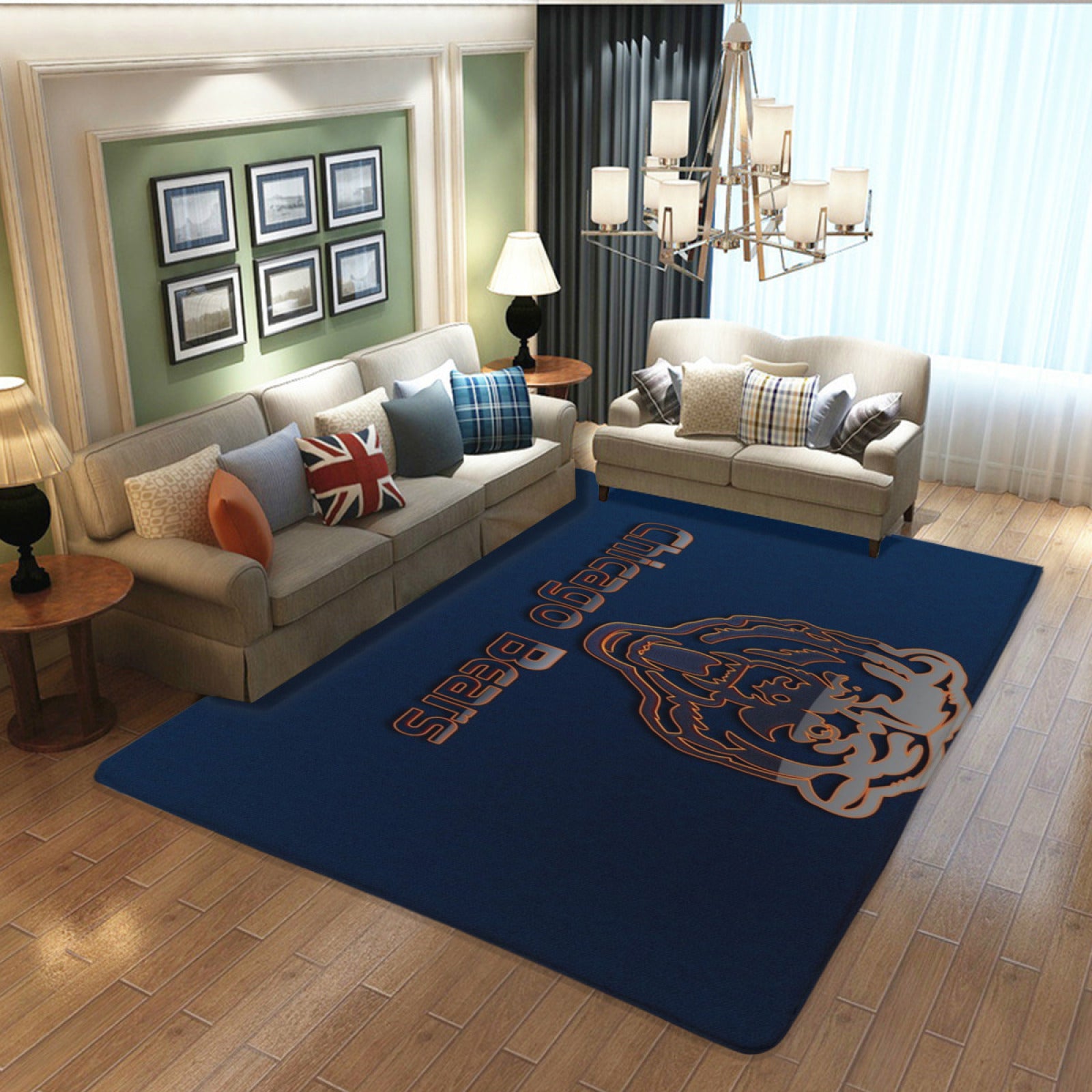 Chicago Rugby Bears Rugs Bedroom Living Room Bathroom Carpet Mat Rug  chicago bears