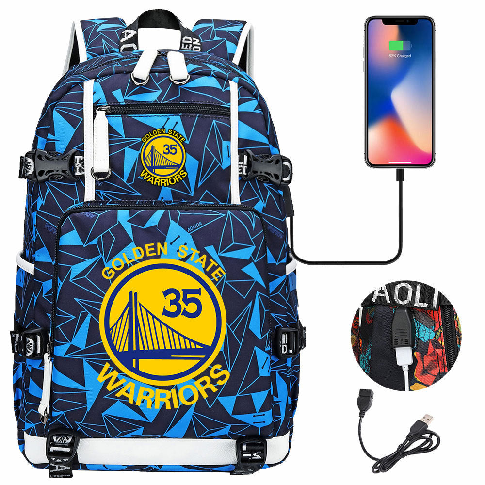 Kobe Black Mamba Curry Bucks Antetokounmpo USB Charging Backpack School Notebook Travel Bags Basketball Bag