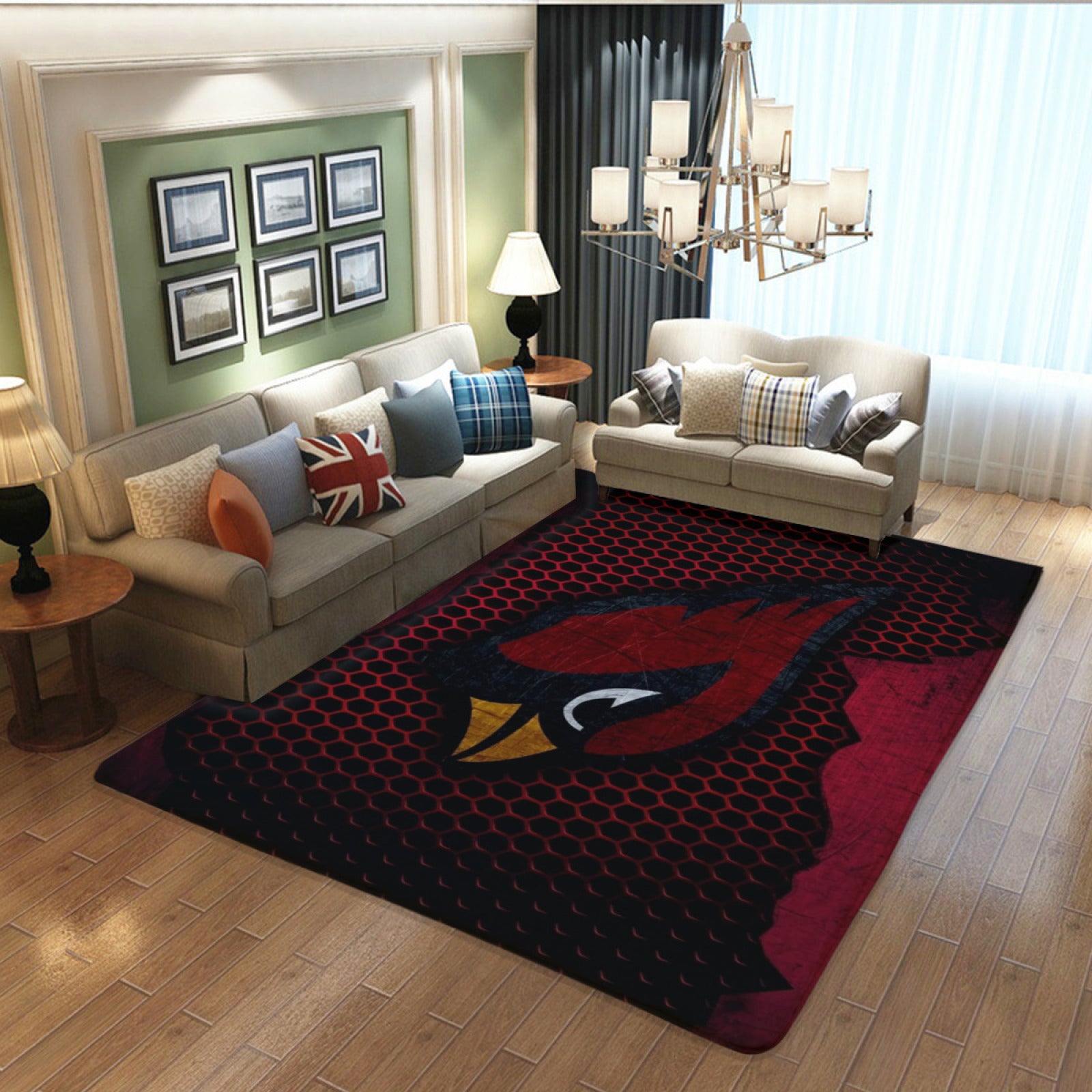 Arizona Rugby Cardinals Rugs Bedroom Living Room Bathroom Carpet Mat Rug