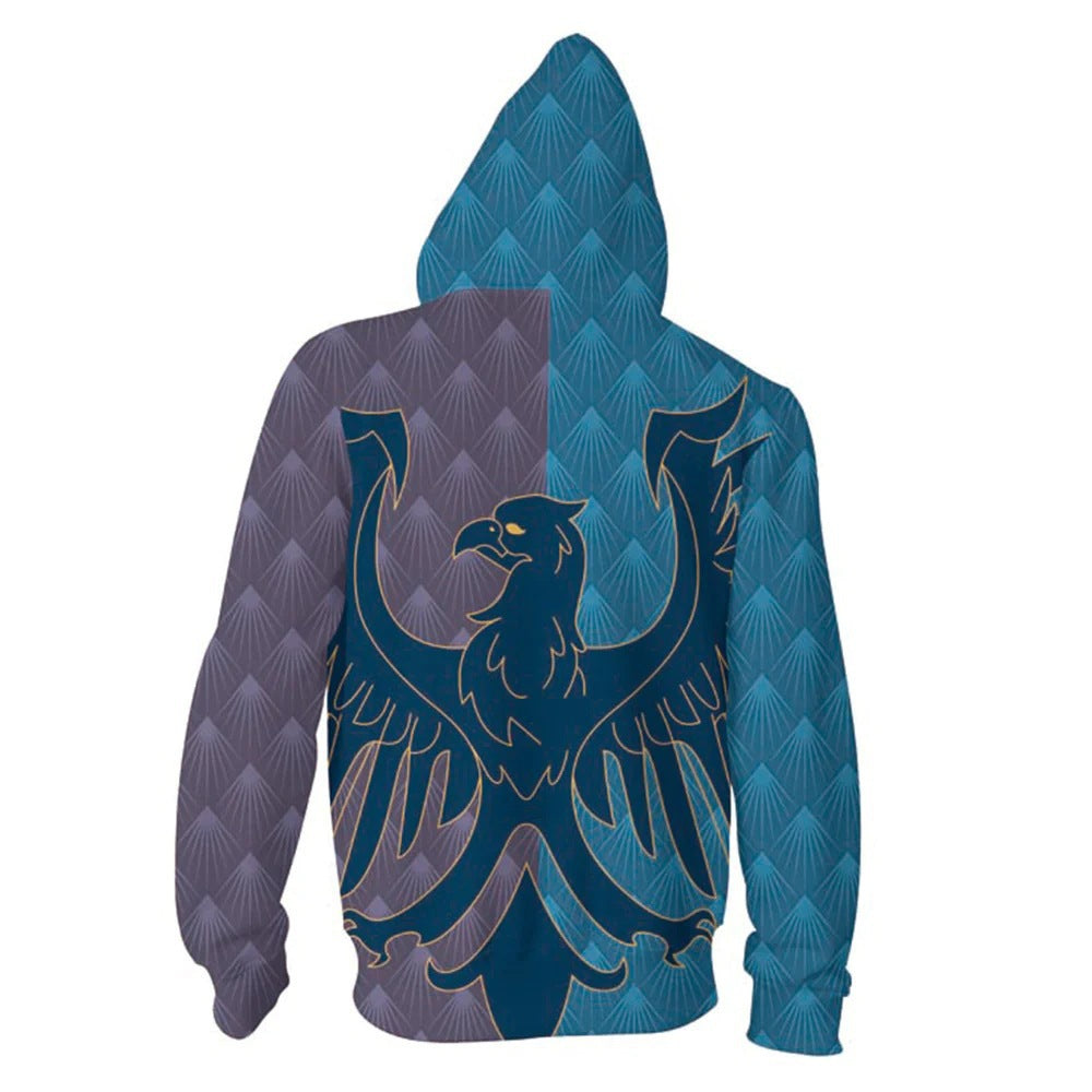 Harry Potter Hogwarts Legacy Men Women Casual Zipper Sweater Sweatshirt Jacket Coat