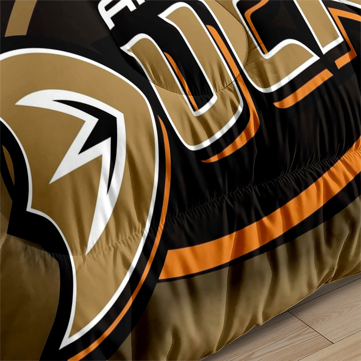 Anaheim Ducks Hockey Comforter Pillowcases 3PC Sets Blanket All Season Reversible Quilted Duvet