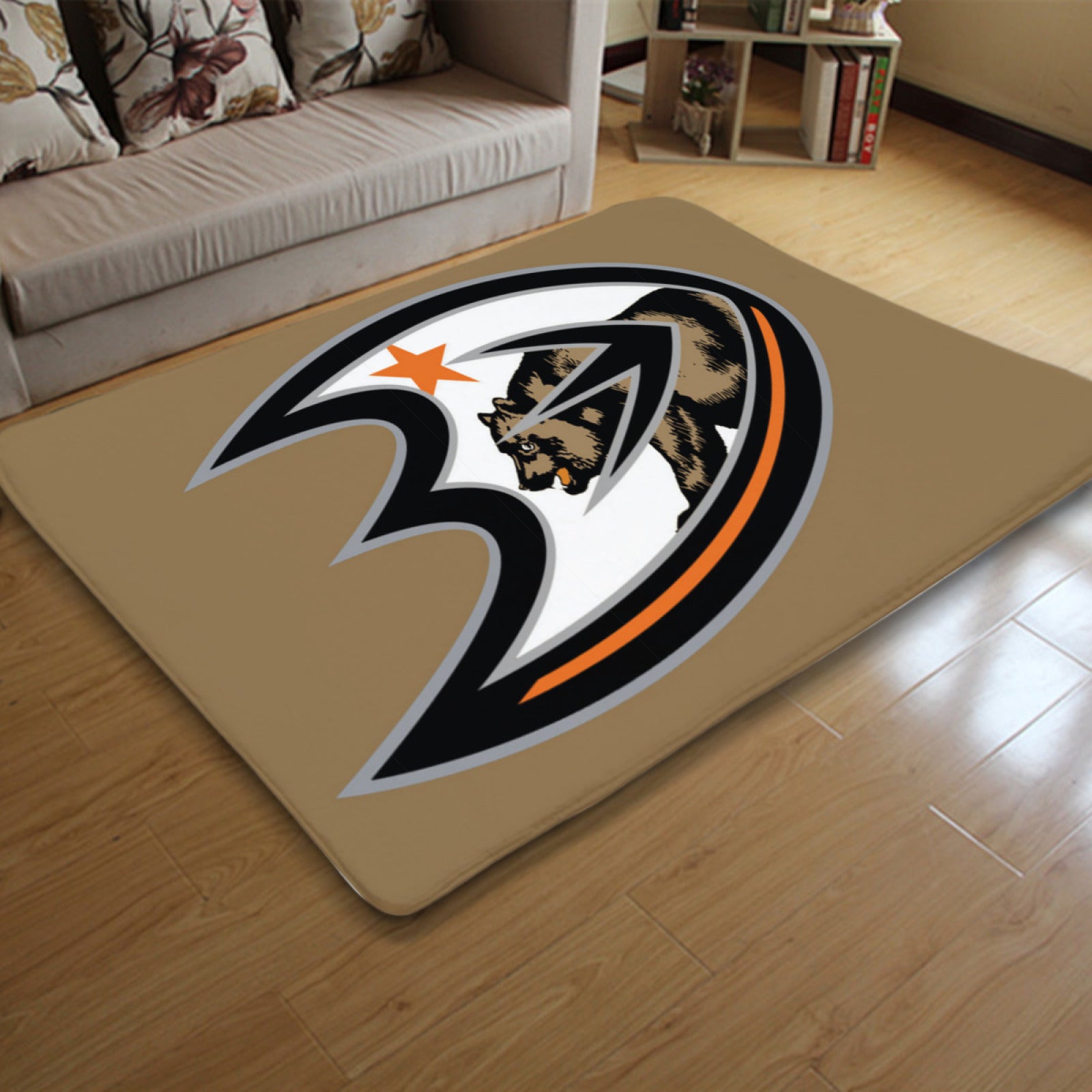 Anaheim Ducks Hockey Team Rugs Bedroom Living Room Bathroom Carpet Mat Rug