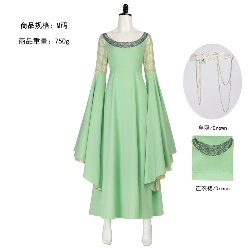 The Lord of the Rings Arwen Cosplay Costume Full Set for Halloween