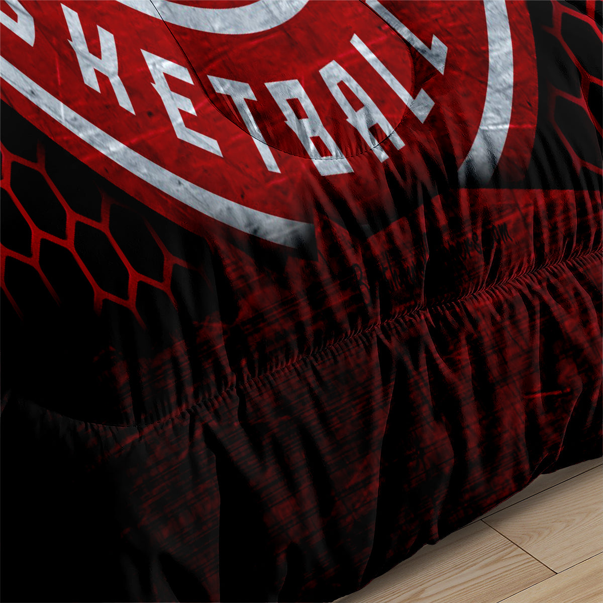 Atlanta Basketball Hawks Comforter Pillowcases 3PC Sets Blanket All Season Reversible Quilted Duvet