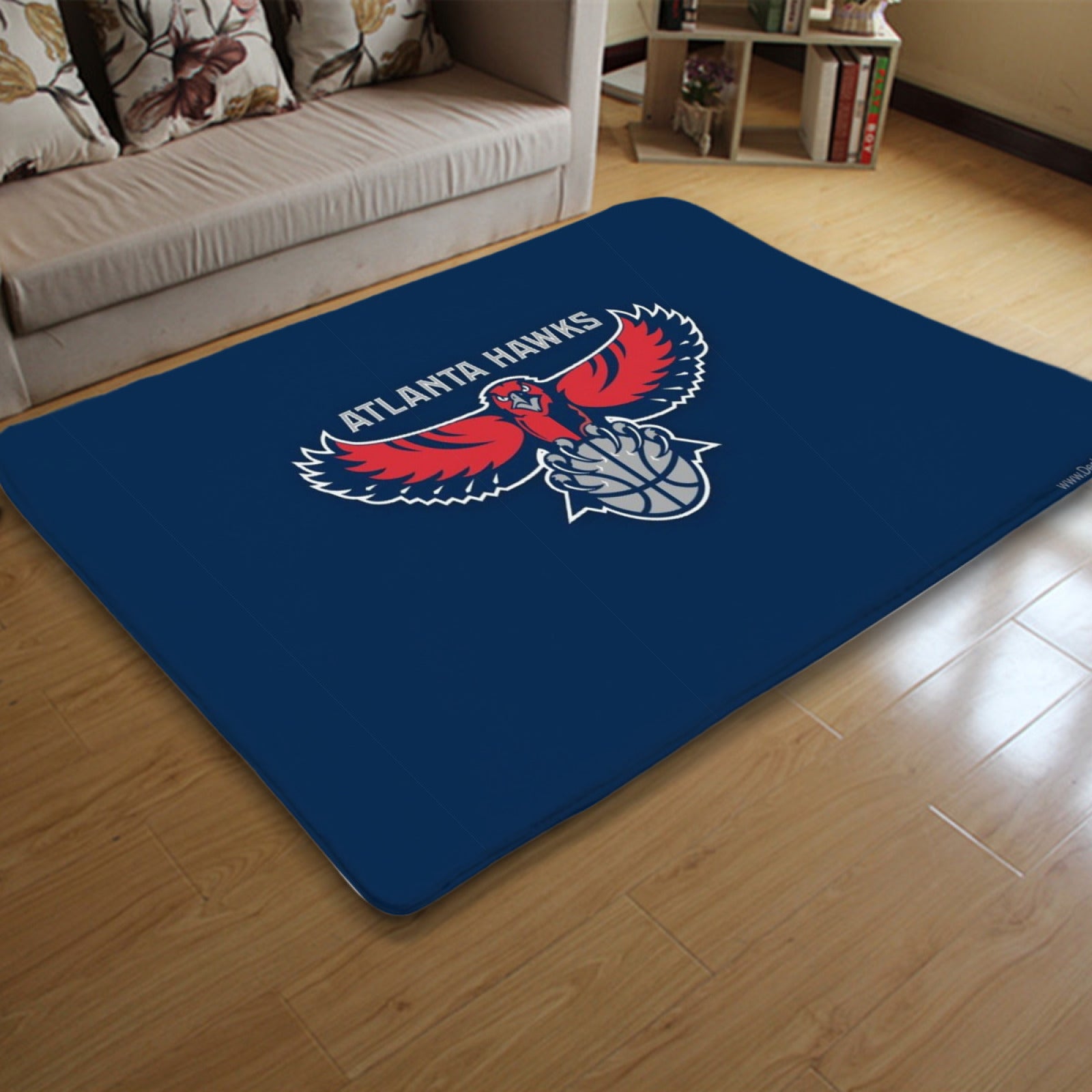 Atlanta Basketball Hawks Rugs Bedroom Living Room Bathroom Carpet Mat Rug