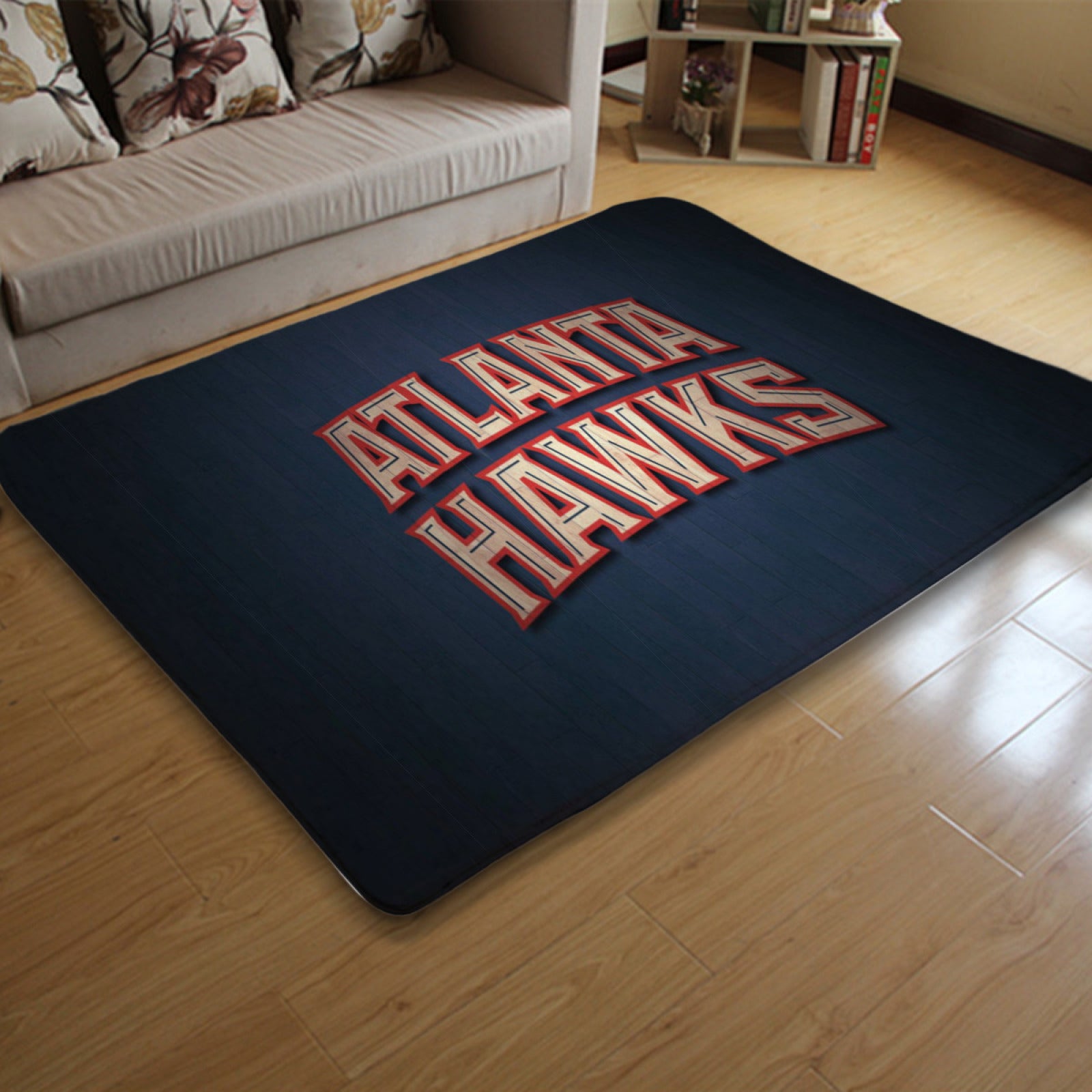 Atlanta Basketball Hawks Rugs Bedroom Living Room Bathroom Carpet Mat Rug