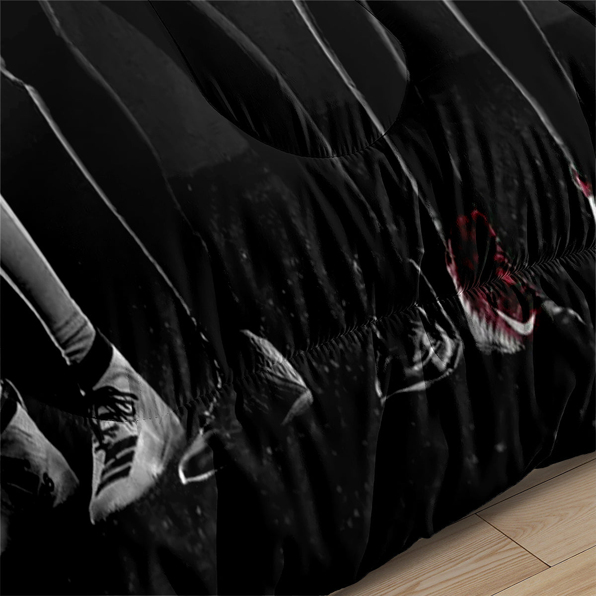 Atlanta Rugby Football Falcons Comforter Pillowcases 3PC Sets Blanket All Season Reversible Quilted Duvet