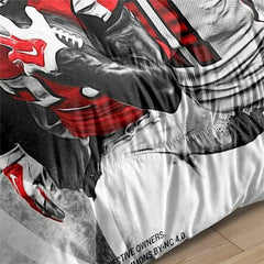 Atlanta Rugby Football Falcons Comforter Pillowcases 3PC Sets Blanket All Season Reversible Quilted Duvet