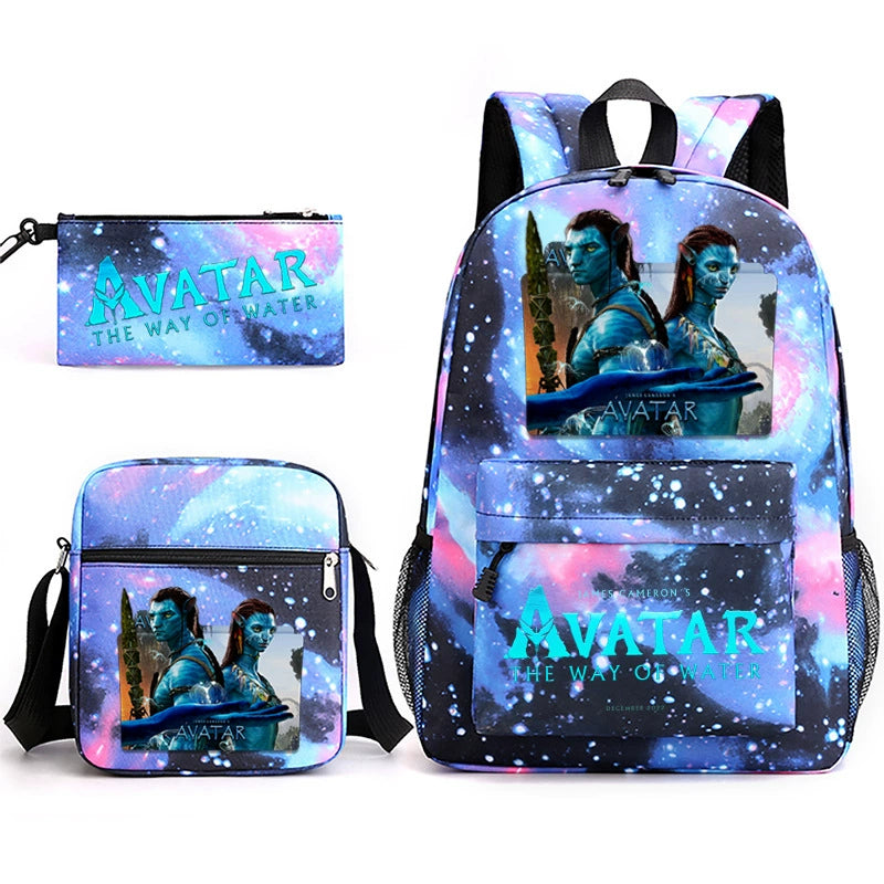 Avatar Schoolbag Backpack Shoulder Bag Pencil Case set for Kids Students