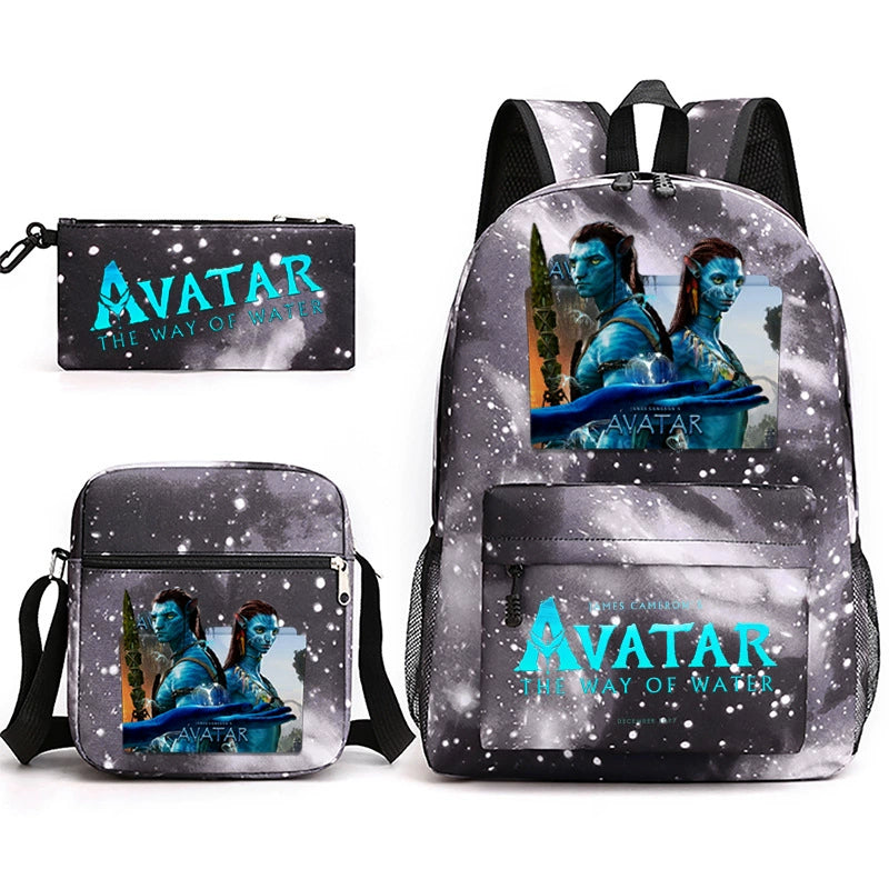 Avatar Schoolbag Backpack Shoulder Bag Pencil Case set for Kids Students