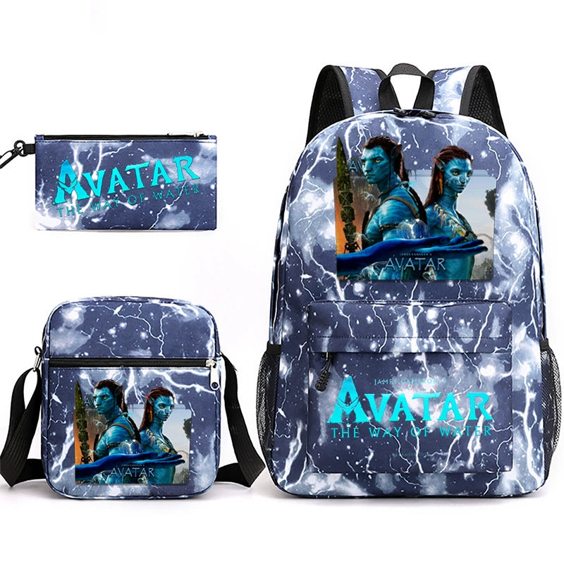 Avatar Schoolbag Backpack Shoulder Bag Pencil Case set for Kids Students