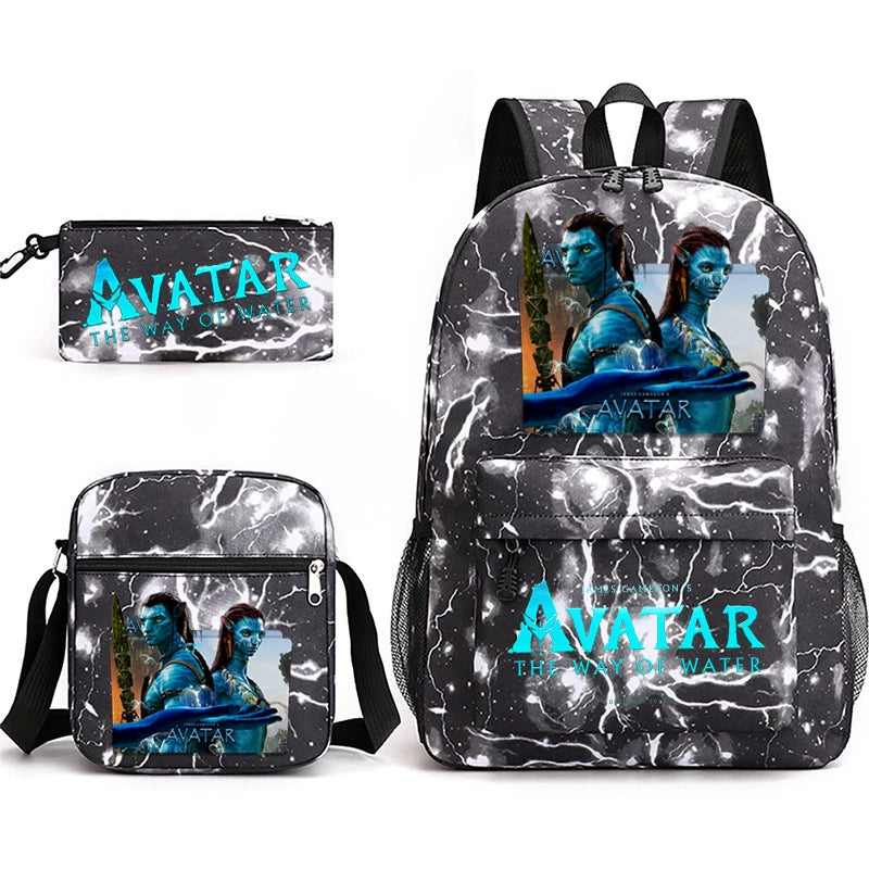 Avatar Schoolbag Backpack Shoulder Bag Pencil Case set for Kids Students