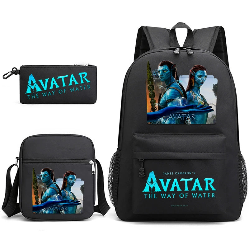 Avatar Schoolbag Backpack Shoulder Bag Pencil Case set for Kids Students
