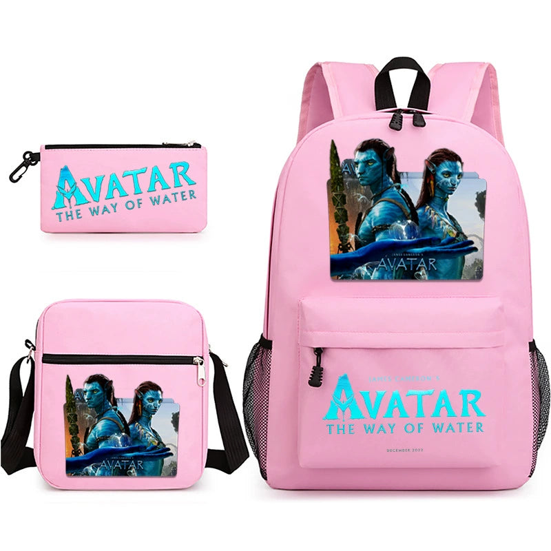 Avatar Schoolbag Backpack Shoulder Bag Pencil Case set for Kids Students
