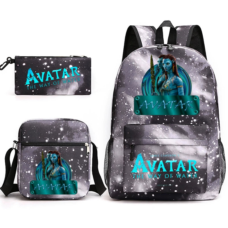Avatar Schoolbag Backpack Shoulder Bag Pencil Case set for Kids Students