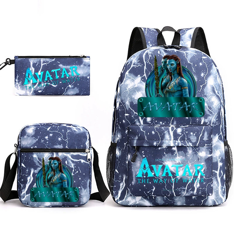 Avatar Schoolbag Backpack Shoulder Bag Pencil Case set for Kids Students