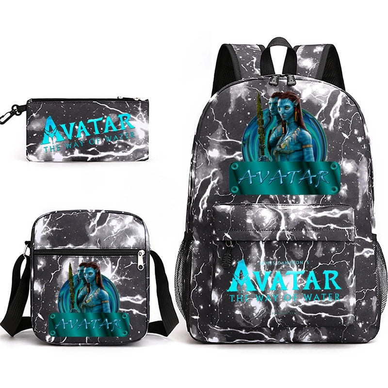 Avatar Schoolbag Backpack Shoulder Bag Pencil Case set for Kids Students