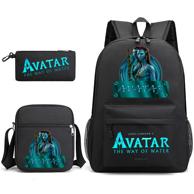 Avatar Schoolbag Backpack Shoulder Bag Pencil Case set for Kids Students