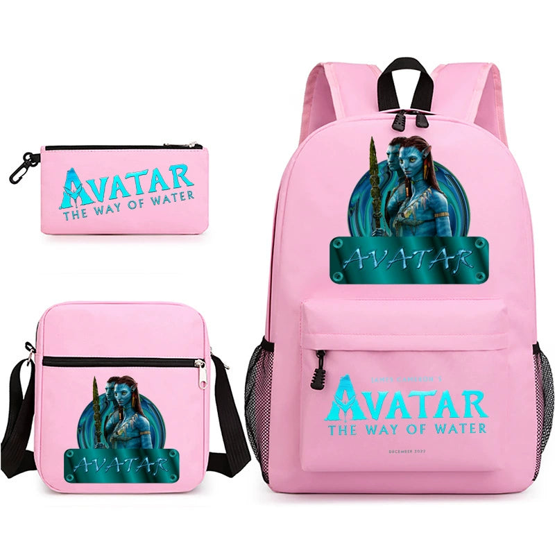 Avatar Schoolbag Backpack Shoulder Bag Pencil Case set for Kids Students