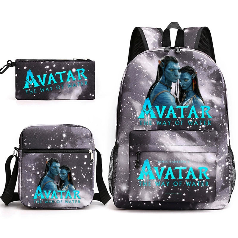 Avatar Schoolbag Backpack Shoulder Bag Pencil Case set for Kids Students