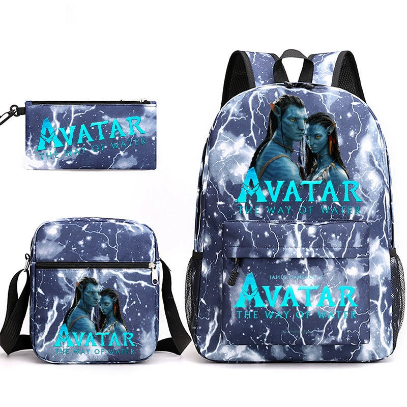 Avatar Schoolbag Backpack Shoulder Bag Pencil Case set for Kids Students