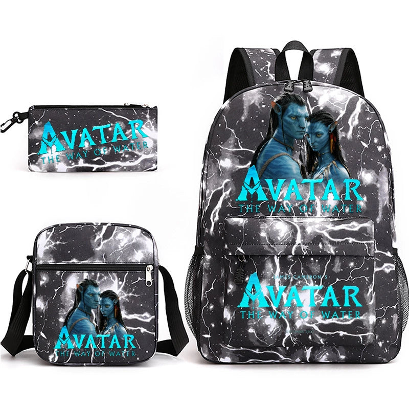 Avatar Schoolbag Backpack Shoulder Bag Pencil Case set for Kids Students