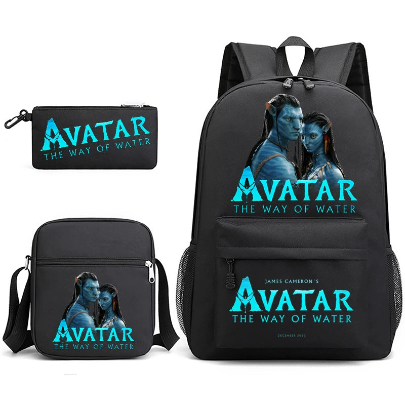 Avatar Schoolbag Backpack Shoulder Bag Pencil Case set for Kids Students