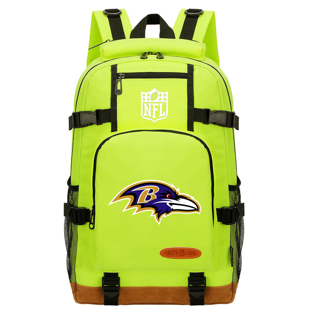 Baltimore Ravens Football Team Rugby Waterproof Backpack School Notebook Travel Bag