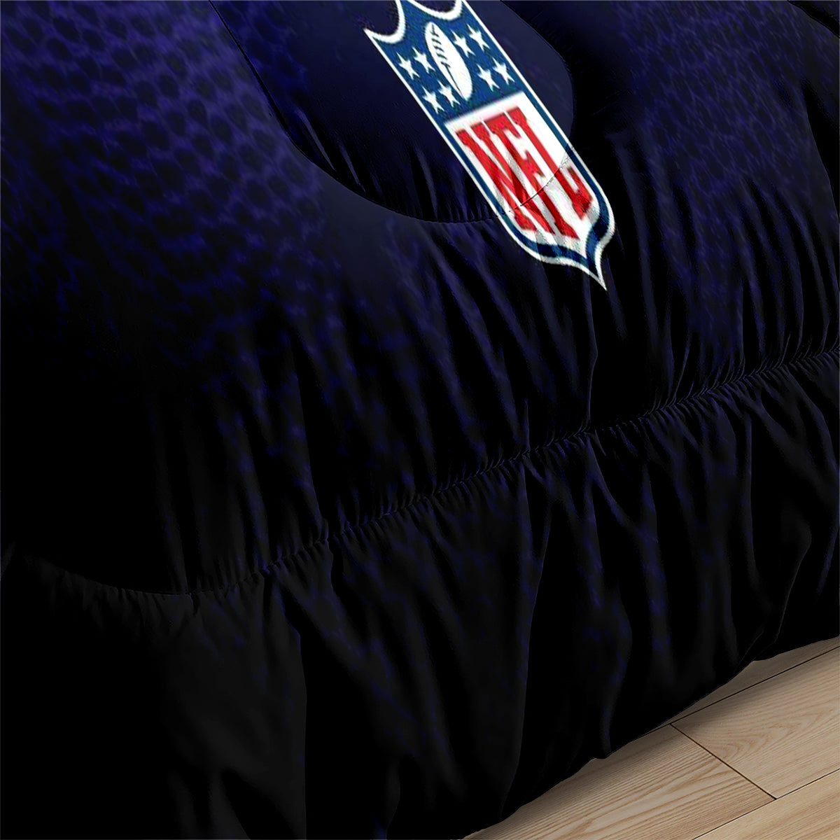 Baltimore Rugby Football Ravens Comforter Pillowcases 3PC Sets Blanket All Season Reversible Quilted Duvet