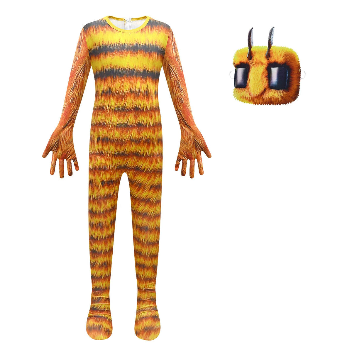 Bee Game Minecraft Cosplay Costume for Boys Girls Bodysuit Halloween Fancy Jumpsuits