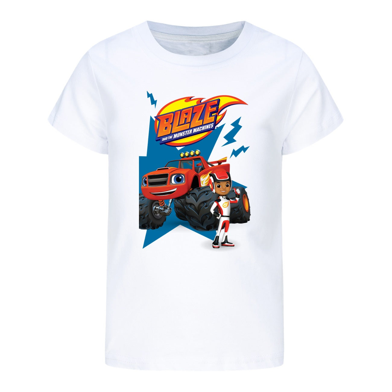 Blaze and the Monster Machines Casual Sweatshirt Spring Autumn Short Sleeve T-Shirts for Kids