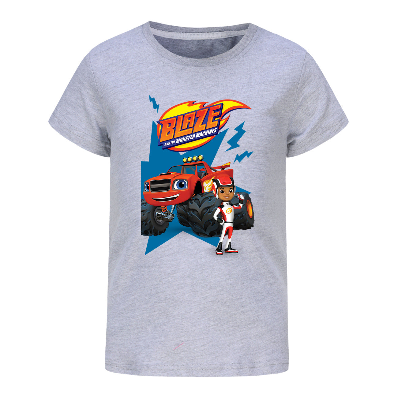 Blaze and the Monster Machines Casual Sweatshirt Spring Autumn Short Sleeve T-Shirts for Kids