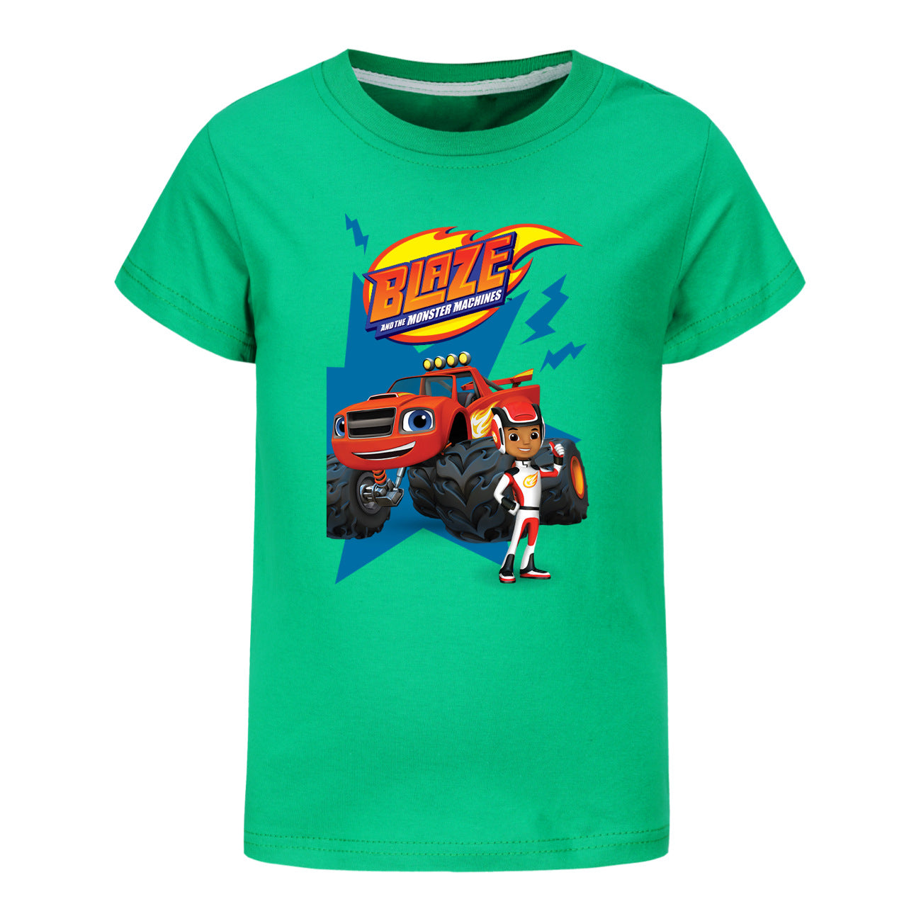 Blaze and the Monster Machines Casual Sweatshirt Spring Autumn Short Sleeve T-Shirts for Kids