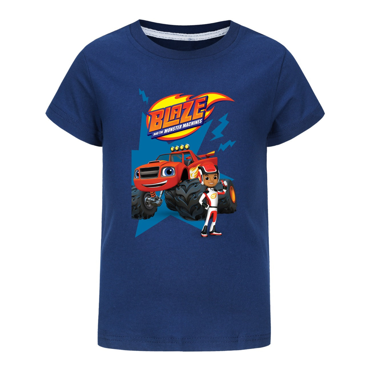 Blaze and the Monster Machines Casual Sweatshirt Spring Autumn Short Sleeve T-Shirts for Kids