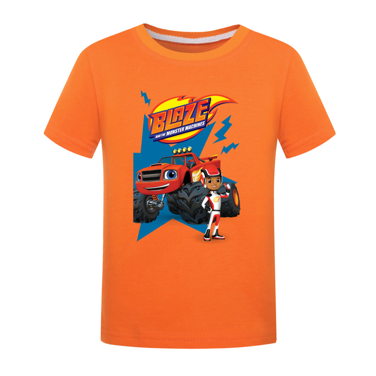 Blaze and the Monster Machines Casual Sweatshirt Spring Autumn Short Sleeve T-Shirts for Kids