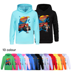 Blaze and the Monster Machines Casual Sweatshirt Spring Autumn Hoodie for Kids