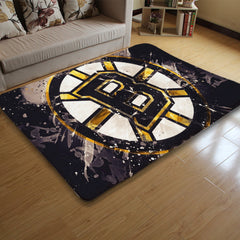 Boston Bruins Hockey Rugs Bedroom Living Room Bathroom Carpet Mat Rug