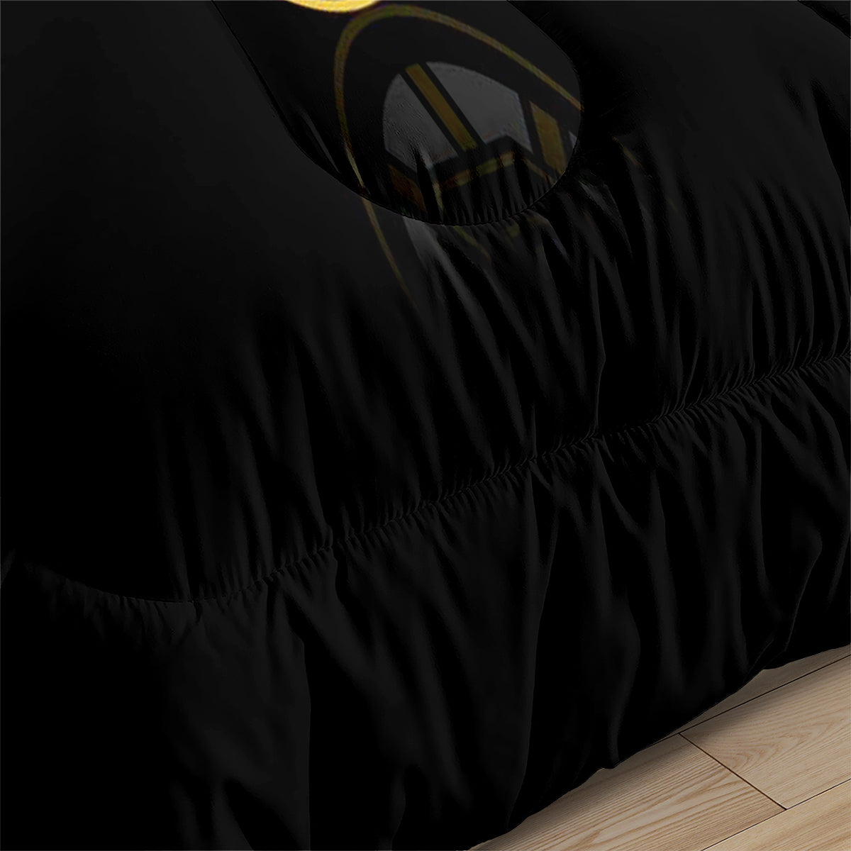 Boston Bruins Hockey Comforter Pillowcases 3PC Sets Blanket All Season Reversible Quilted Duvet