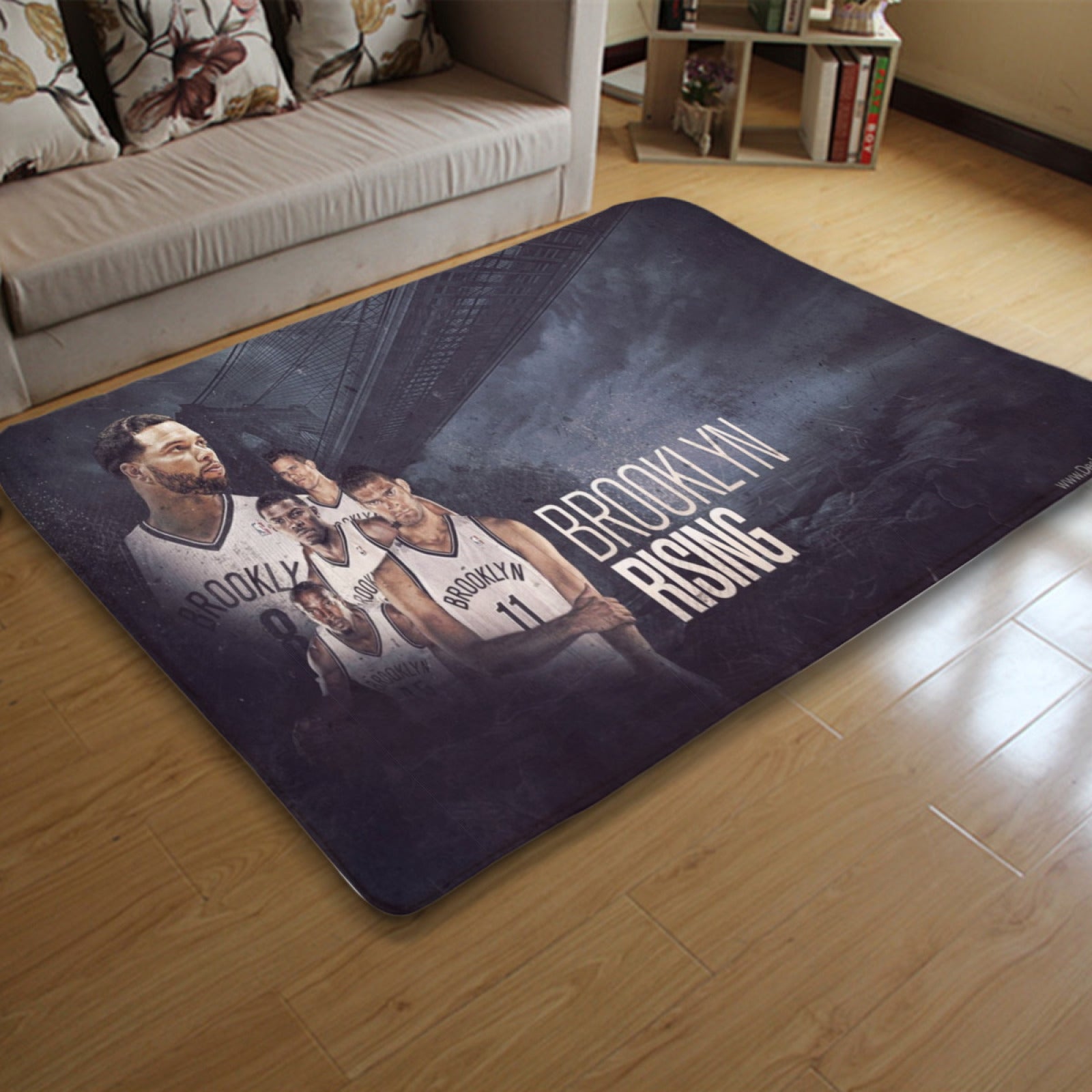 Brooklyn Basketball Nets Rugs Bedroom Living Room Bathroom Carpet Mat Rug