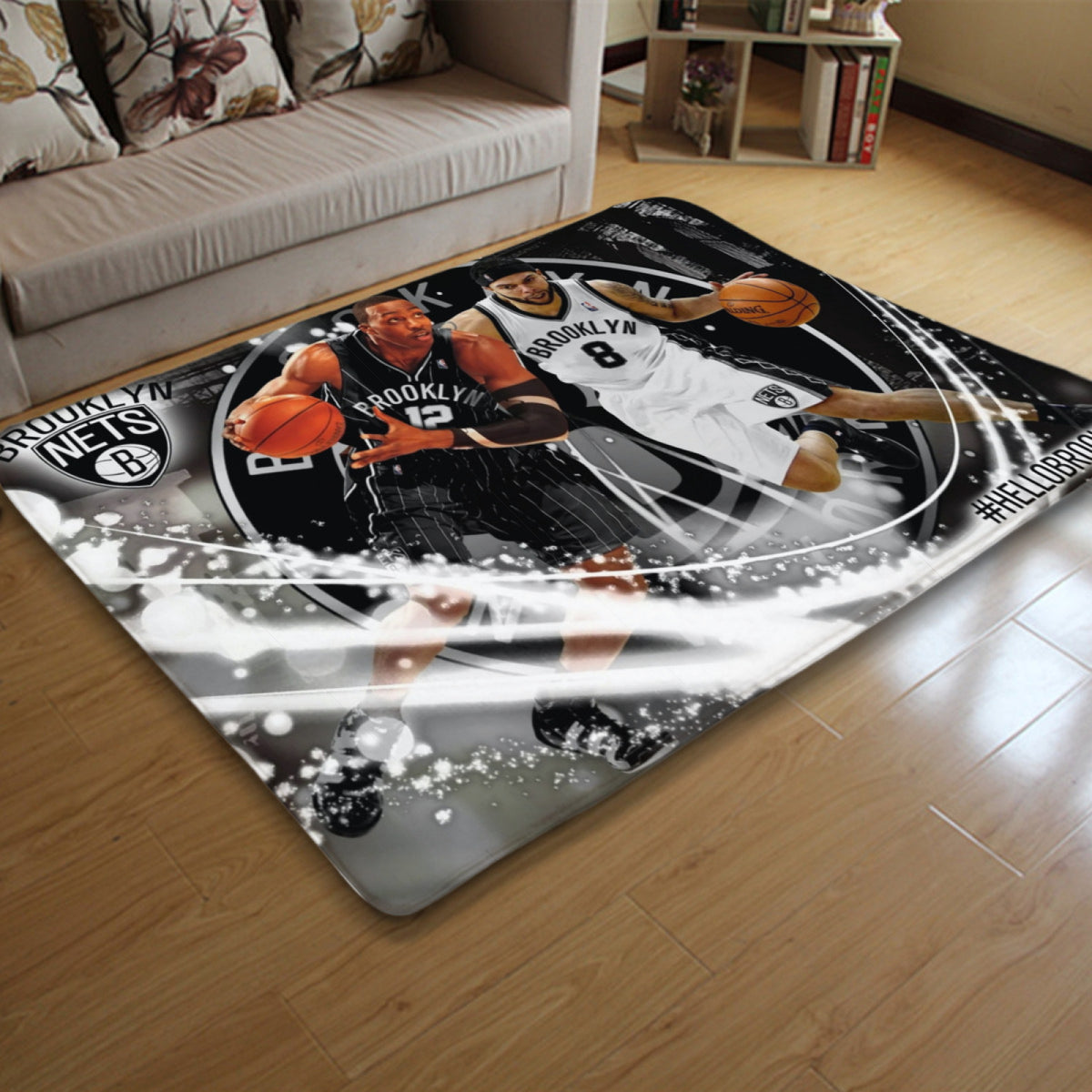 Brooklyn Basketball Nets Rugs Bedroom Living Room Bathroom Carpet Mat Rug