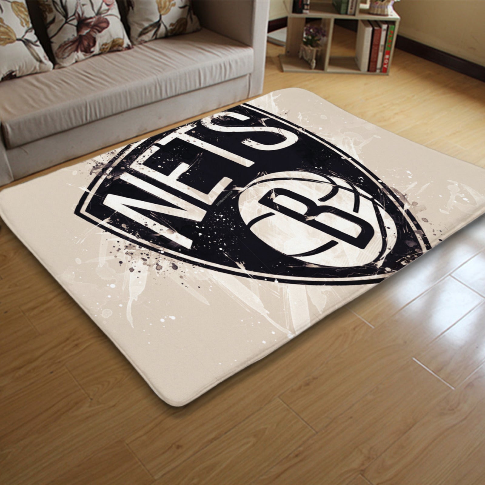 Brooklyn Basketball Nets Rugs Bedroom Living Room Bathroom Carpet Mat Rug