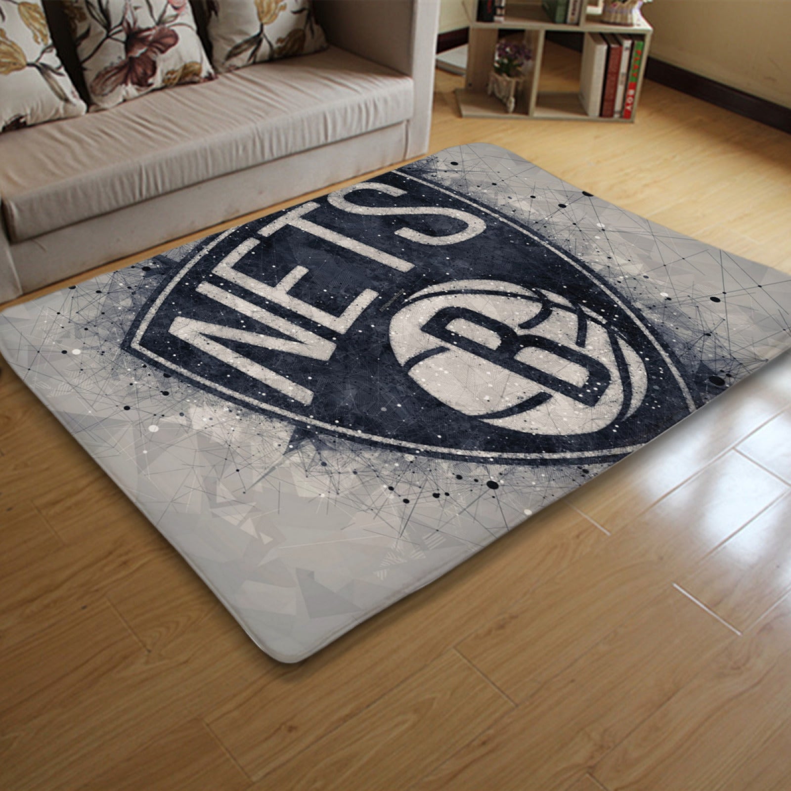 Brooklyn Basketball Nets Rugs Bedroom Living Room Bathroom Carpet Mat Rug