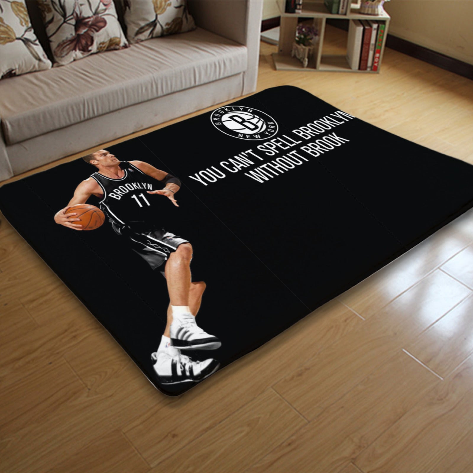 Brooklyn Basketball Nets Rugs Bedroom Living Room Bathroom Carpet Mat Rug