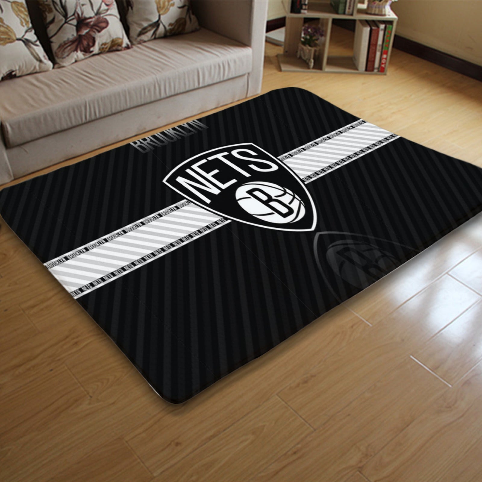 Brooklyn Basketball Nets Rugs Bedroom Living Room Bathroom Carpet Mat Rug