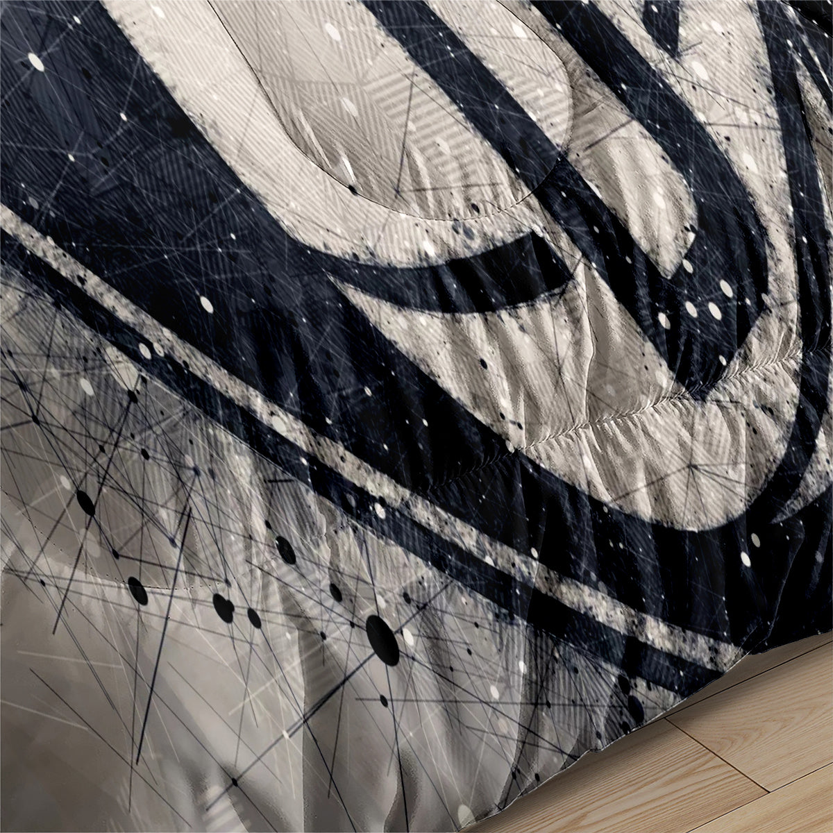 Brooklyn Basketball Nets Comforter Pillowcases 3PC Sets Blanket All Season Reversible Quilted Duvet