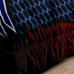Buffalo Rugby Football Bills Comforter Pillowcases 3PC Sets Blanket All Season Reversible Quilted Duvet